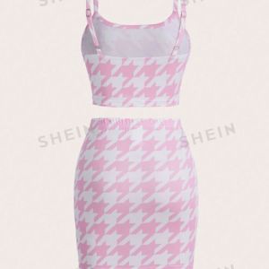 SHEIN Slayr Printed Cami Tank Top And Mini Skirt product image